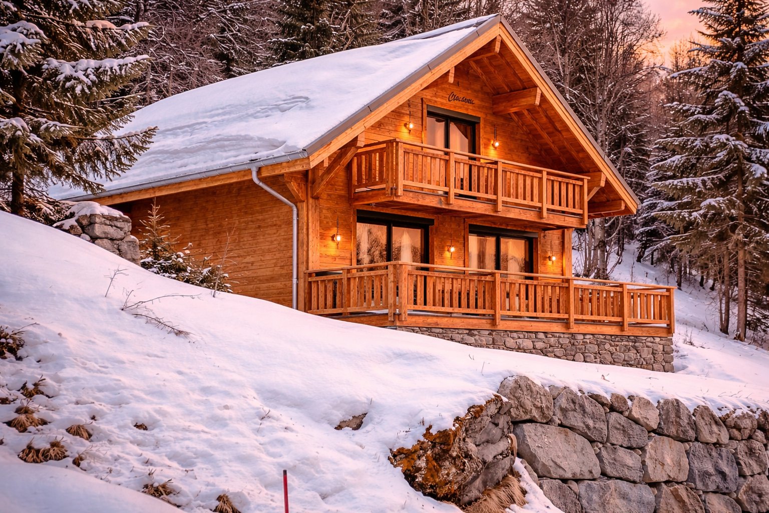 Le Chalet Clochette en hiver