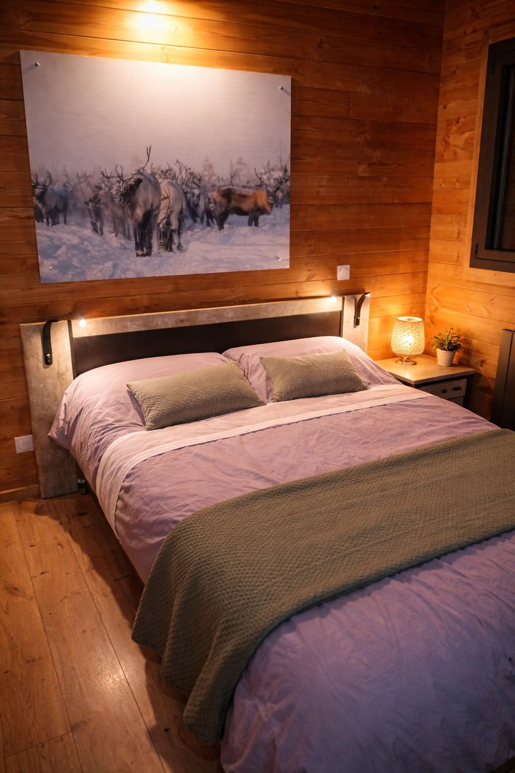 La chambre Caribou à l'étage. 1 lit de 140*190